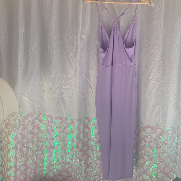 NWT ReVamped Spaghetti Strap Dress in Lilac Size Medium - Picture 7 of 7